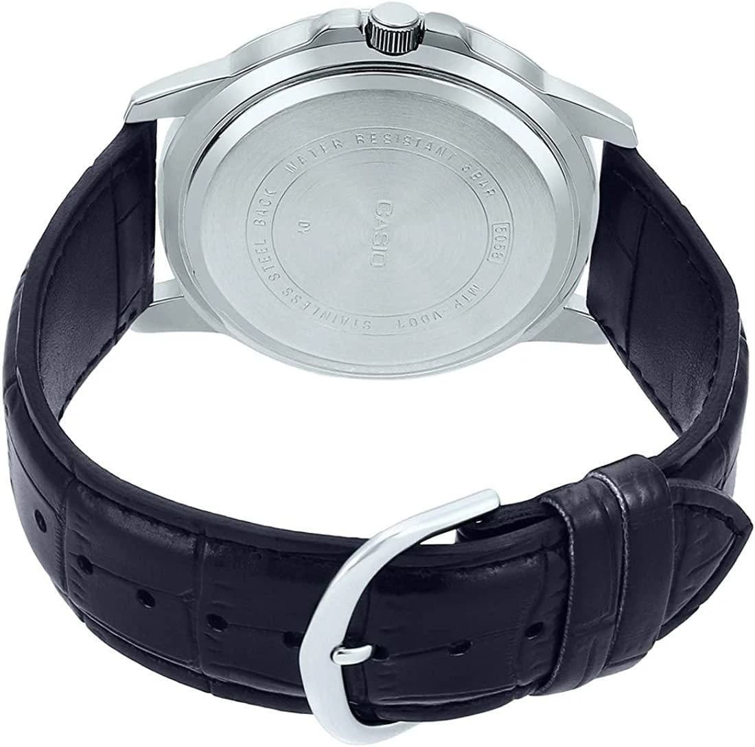 Casio MTP-VD01L-1EVUDF Enticer Date Black Belt Watch