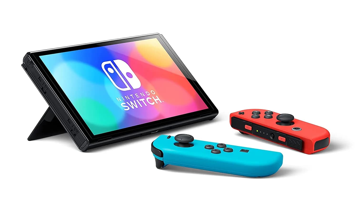 Nintendo Switch OLED Edition Portable Gaming Console - Blue Red