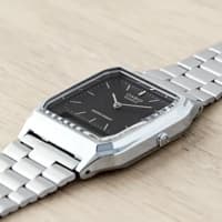 Casio AQ-230A-1DMQ Black Analog Digital Stainless Steel Strap Men’s Watch