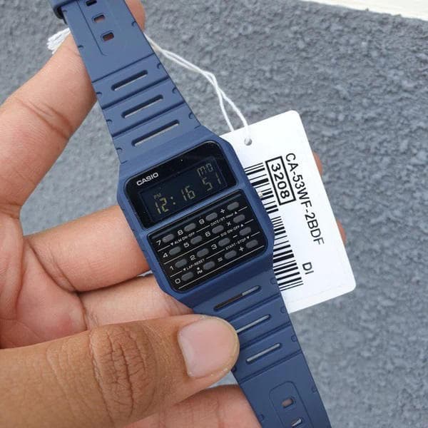 Casio Vintage Calculator Resin Belt Watch CA-53WF-2BDF