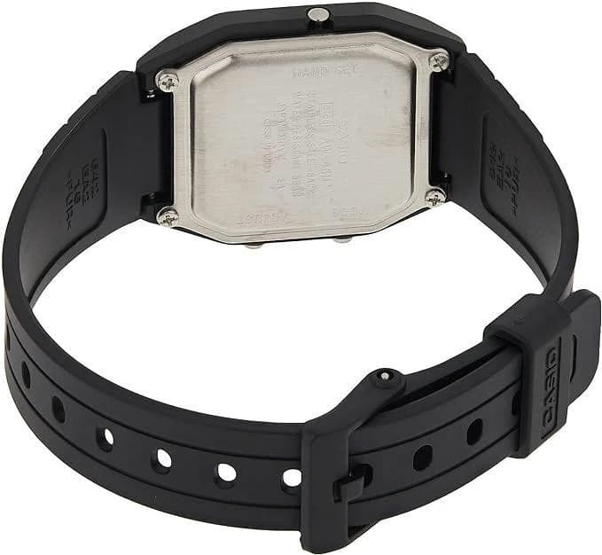 Casio Dual Time Analog-Digital White Dial Resin Watch AW-48HE-1AVDF