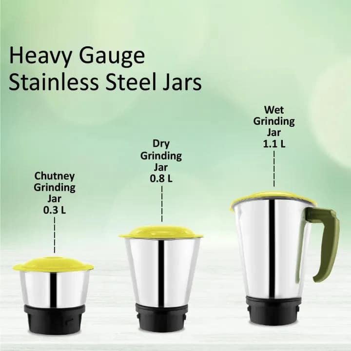 McCoy Gem Emerald 500W 3 Jars Mixer Grinder