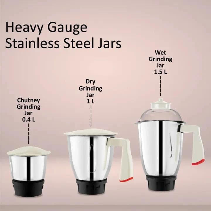 McCoy Super Grind 750W 3 Jars Mixer Grinder