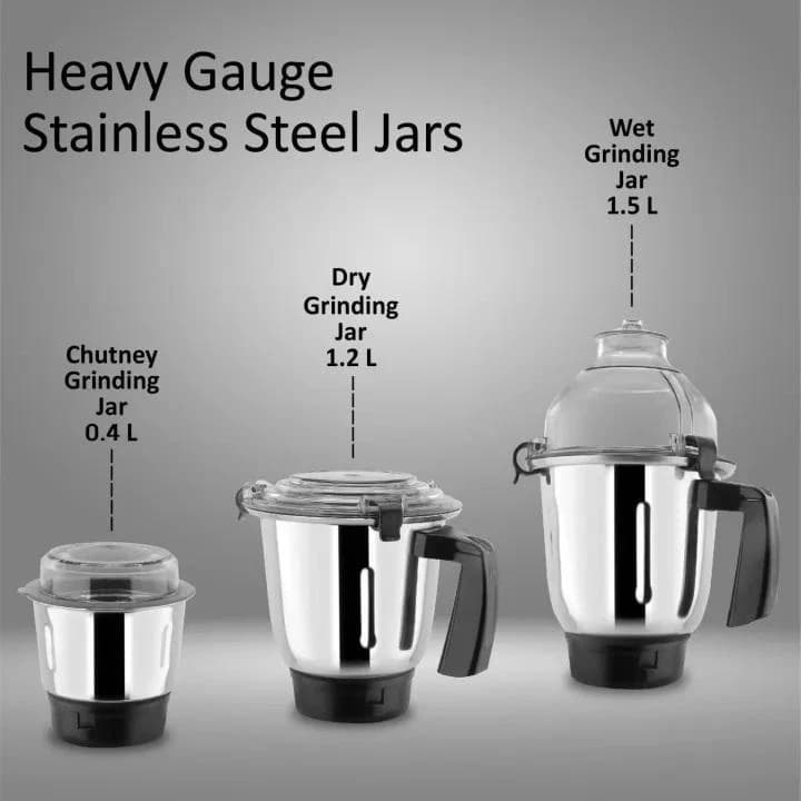 McCoy Ebony 750W 3 Jars Mixer Grinder