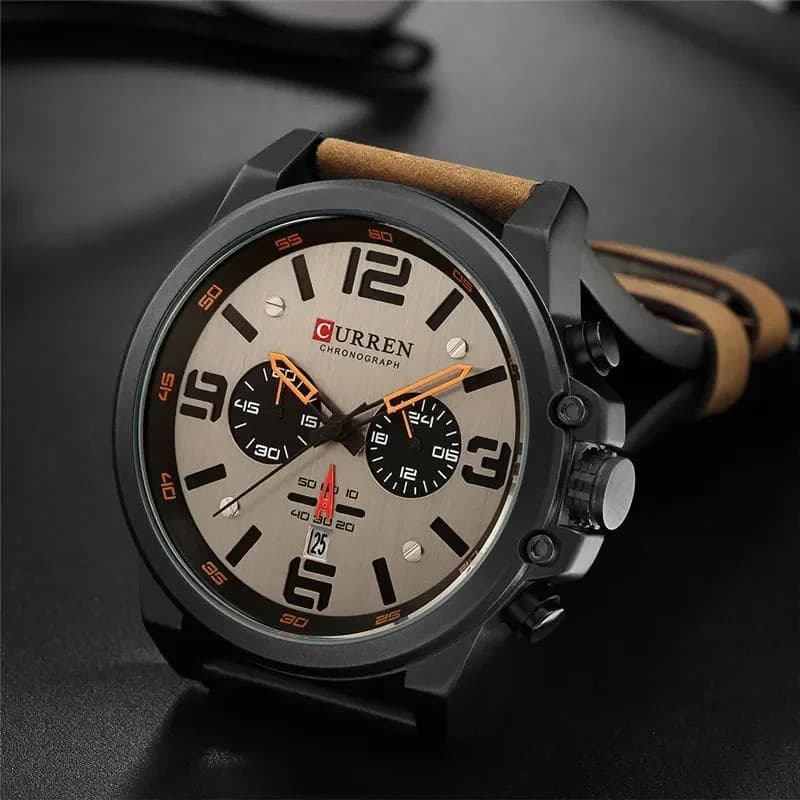 CURREN 8314 Casual Waterproof Watch - Brown