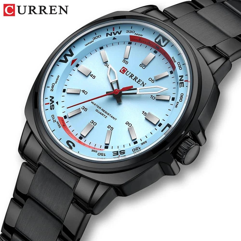 Curren 8455 Luxury Brand Watch for Men - Sky Black