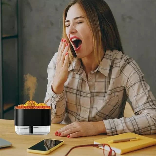 ZADIKO Air Humidifier Ambient Volcano Lamp Simulation 300ml – A331