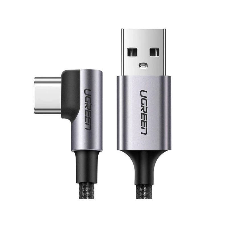 UGREEN Right Angle USB-A to USB-C Cable 3m (Space Gray)