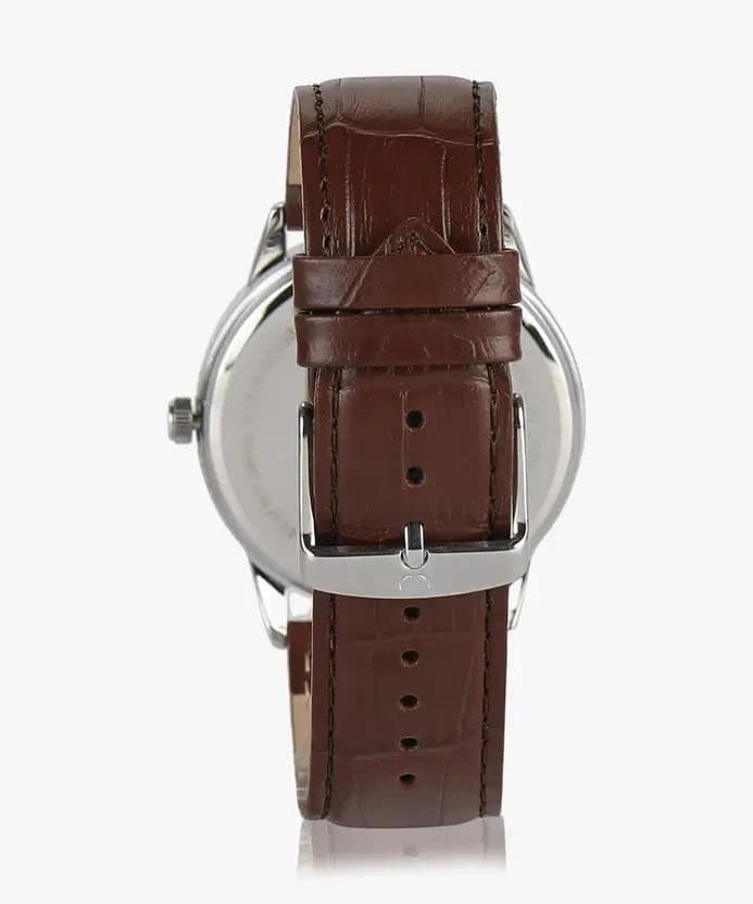 Titan 1584SL03 Analog with Date Brown Dial Leather Watch for Men