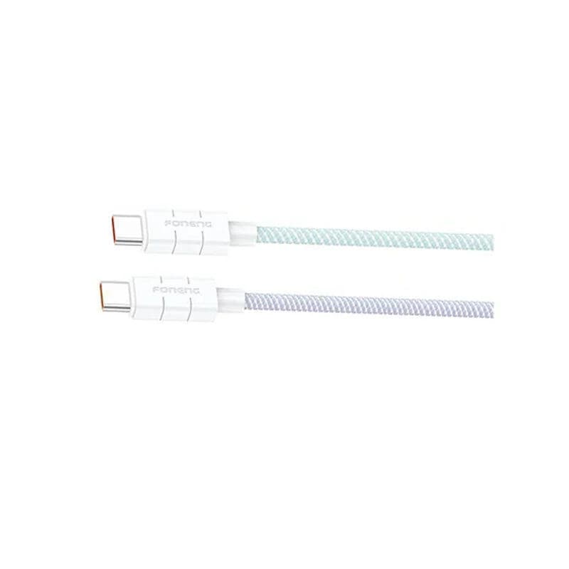 FONENG (XS02) 1.2M Braided 3A Type-C Cable- White