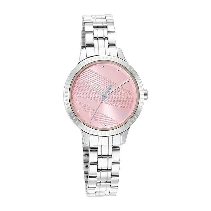 Fastrack 6267SM02 Stunners Analog Pink Dial Metal Watch for Girls