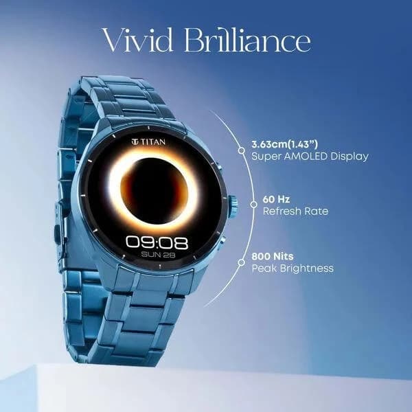 Titan Heritage Super AMOLED BT Calling Smart Watch