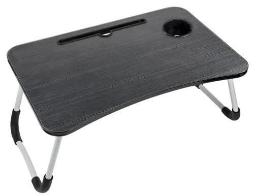 Alluminium Foldable Laptop Table with Cup Holder & IPad Slot
