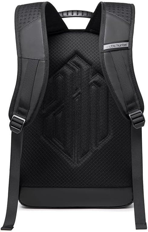 Arctic Hunter B00489 Casual Backpack Water Resistant College School Bag with Built in USB - Black