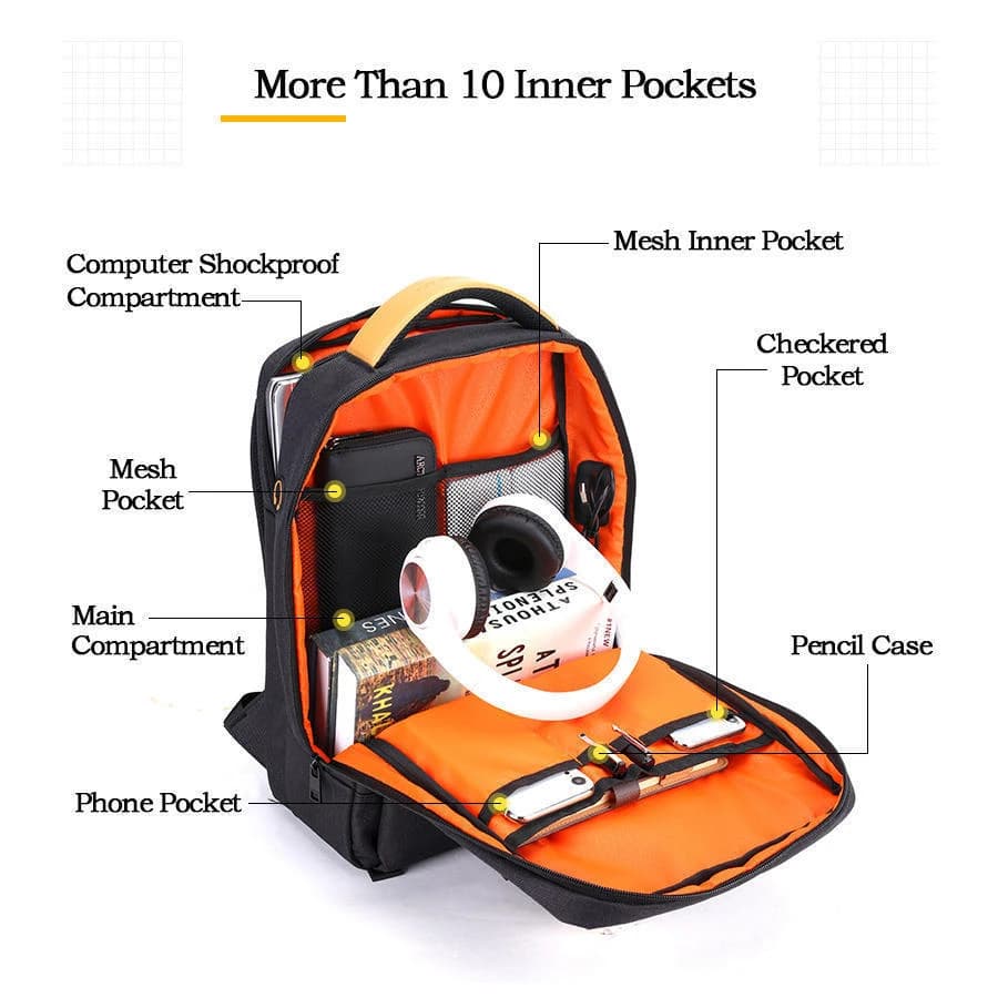 Golden Wolf GB00378 Laptop and Travel Backpack - Blue