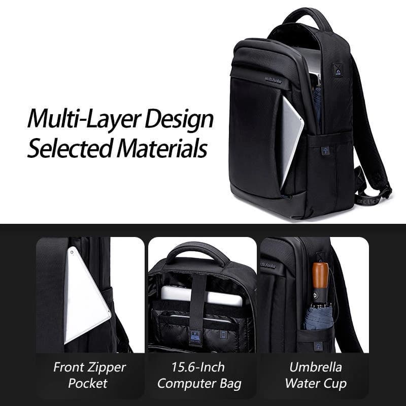 Arctic Hunter B00478 Laptop Bag Light Large Capacity Travel Backpack - Black