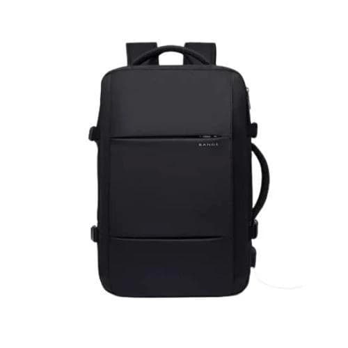BANGE BG-1908 Large Capacity Expandable Multi-Purpose Business Bag & Travel Backpack Waterproof Laptop Backpack for 15.6inch - Black