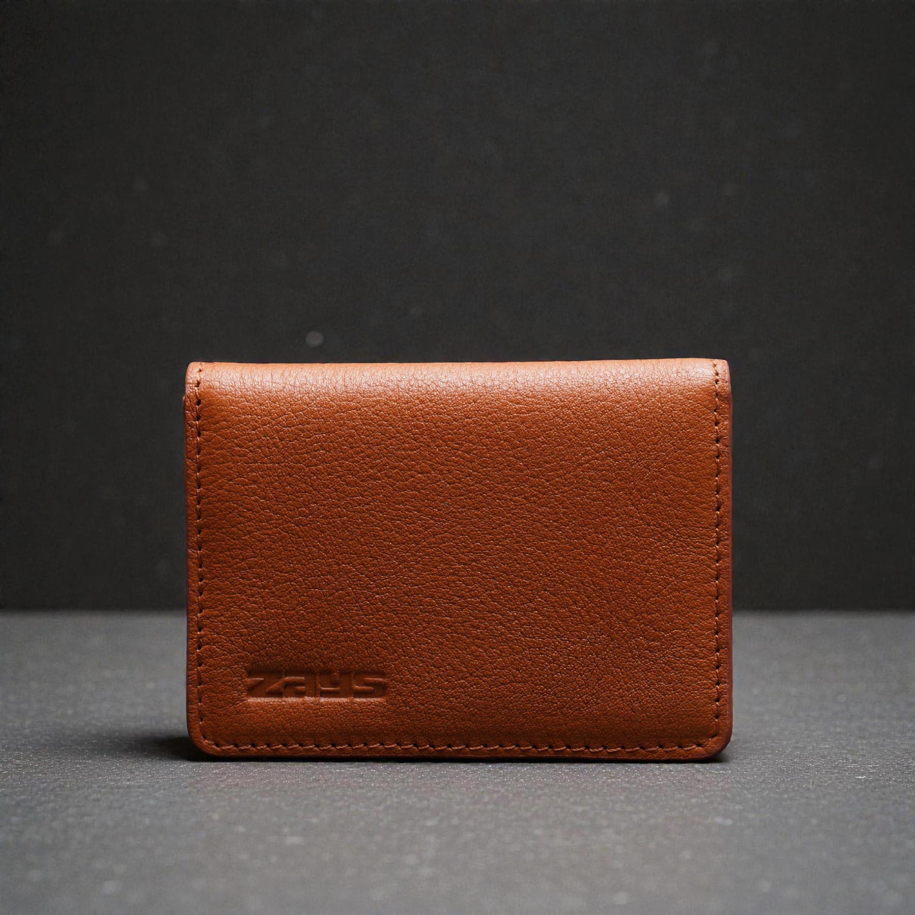 Zays Premium Leather Magnetic Card Holder - Slim and Eco-Friendly Mini Wallet for Unisex - Handmade Secure Compact and Stylish Design (ZCW110 - Brown - I)