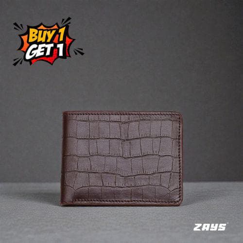 Zays Special Buy1 Get1 Offer - Premium Leather Belt and Wallet - Huge Savings on Quality Leather Accessories (ZSW123-ZMB102-Chocolate)