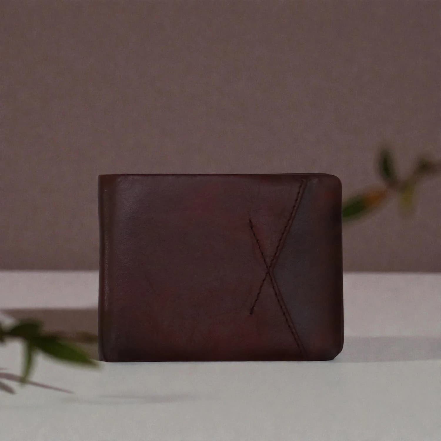 Zays Handcrafted Premium Leather Bifold Short Wallet ZSW104-Chocolate