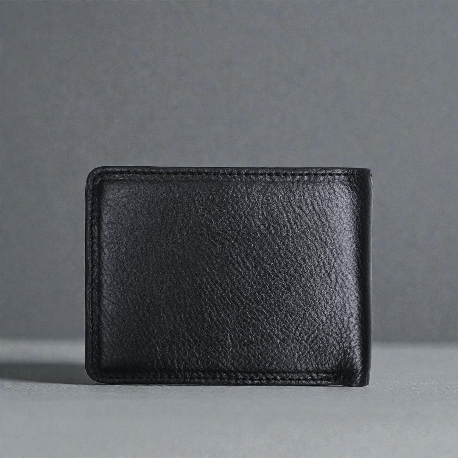 Zays Handcrafted Premium Eco-Friendly Leather Bifold Wallet - Slim Durable and Stylish Short Wallet for Unisex ZSW106-Black