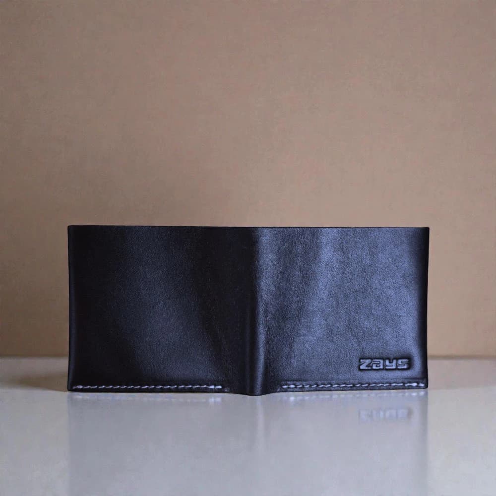 Zays Handcrafted Premium Eco-Friendly Leather Bifold Wallet - Slim Durable and Stylish Short Wallet for Unisex ZSW109-White Suta