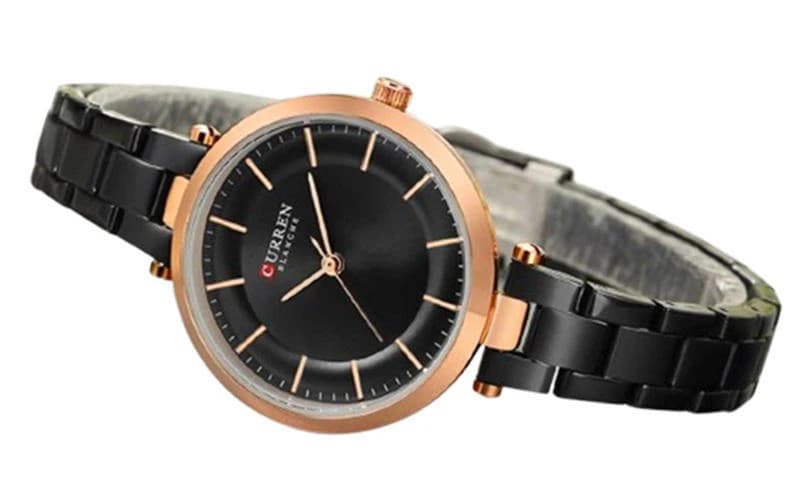 Curren 9054 Luxury Stainless Steel Watch for Women – Black