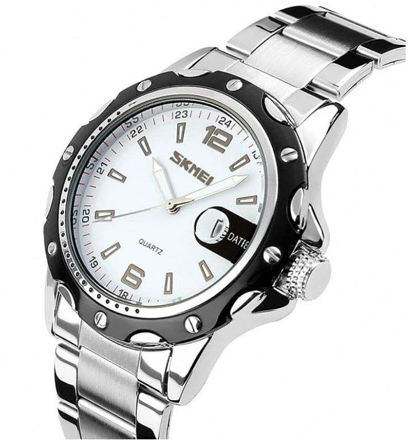 Skmei 0992 Quartz Watch for Men- Silver