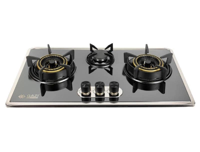 Gazi Smiss Triple Burner Steel Body Gas Stove (EG-B712S)