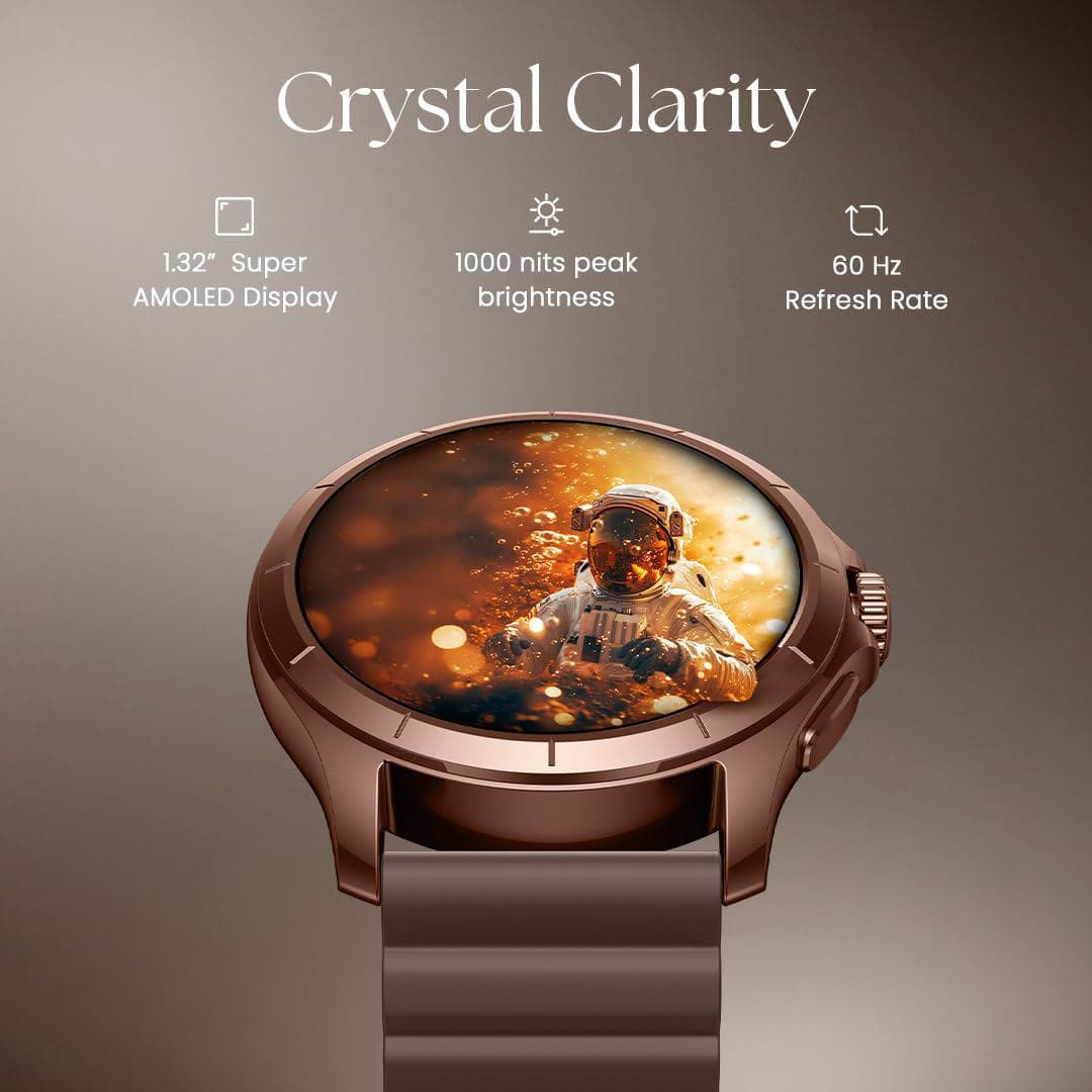 Titan Evoke 2.0 AMOLED Display Smart Watch