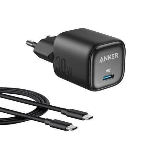 Anker Zolo 30W IQ & PD 3.0 Type-C Charger Adapter with Type-C Cable