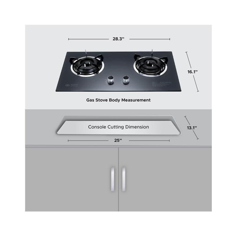 Gazi Double Smiss Gas Stove (TG-204)
