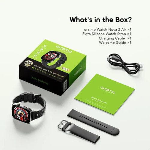 Oraimo Watch Nova 2 Air AMOLED Ultra-Slim Smart Watch (OSW-814S)