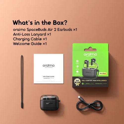 Oraimo SpaceBuds Air 2 Earbuds with Smart Translation (OTW-325S)