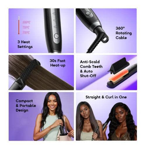 Oraimo SleekWave Hair Straightener Brush (OHS-220N)