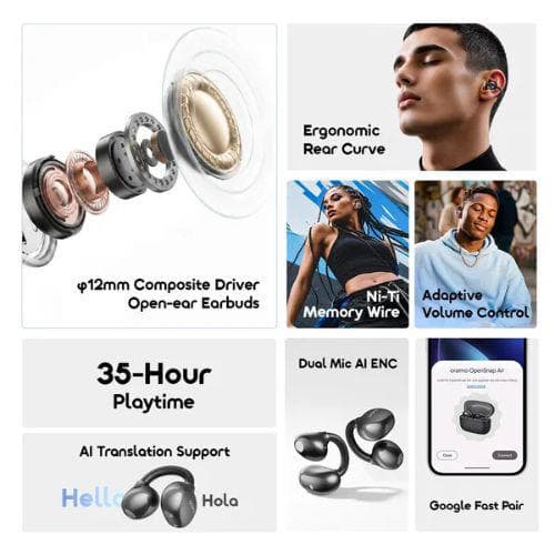 oraimo OpenSnap Air Open-Ear True Wireless Earbuds (OPN-371)
