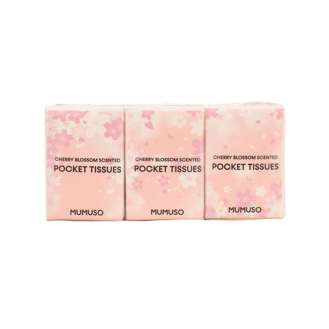 MUMUSO Cherry Blossom Scented Pocket Tissues