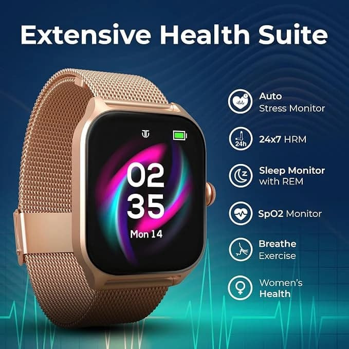 Titan Zeal 1.85" AMOLED Metal Case Smart Watch