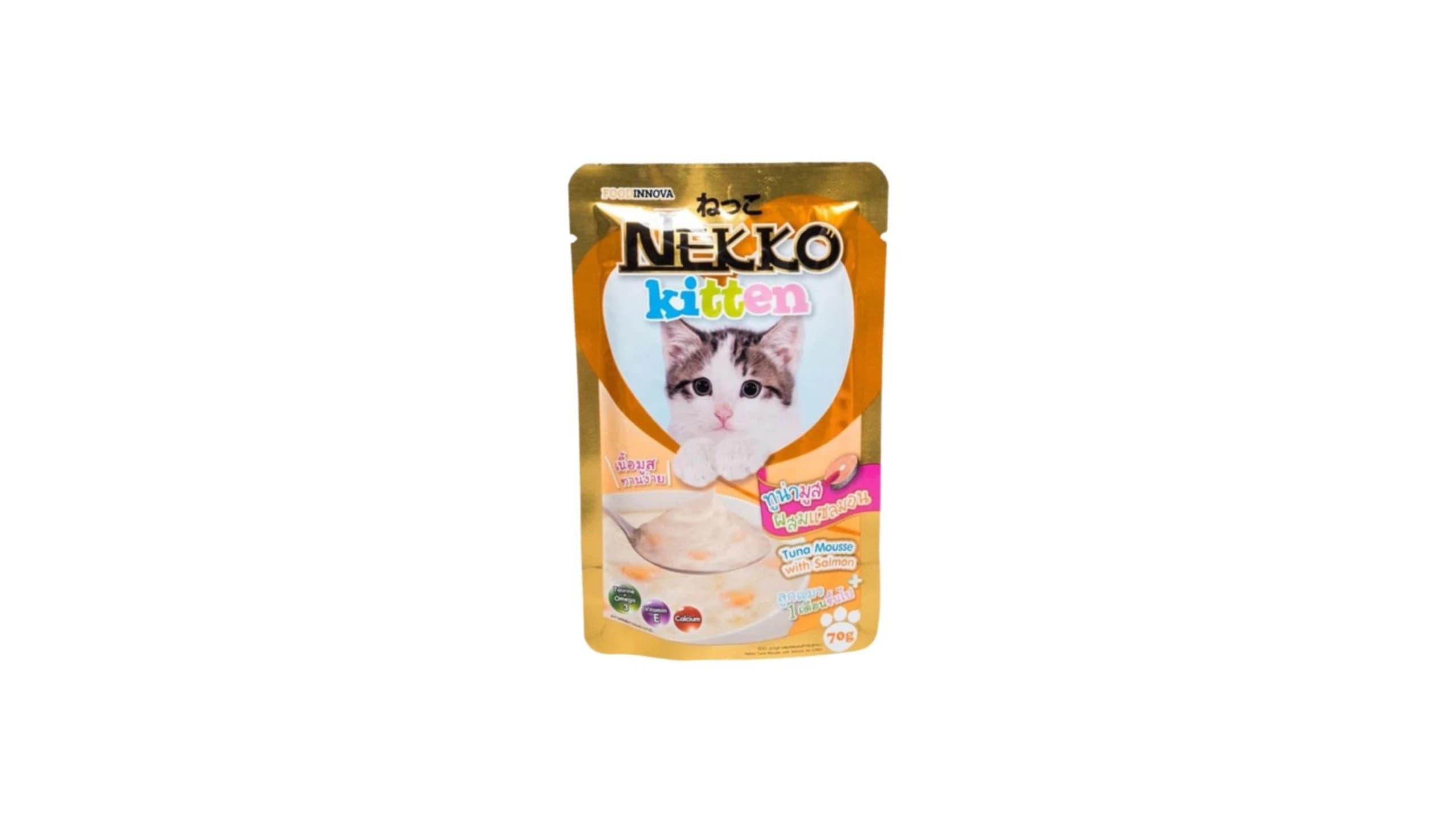 Nekko Kitten Cat Food Tuna Mousse With Salmon 70g