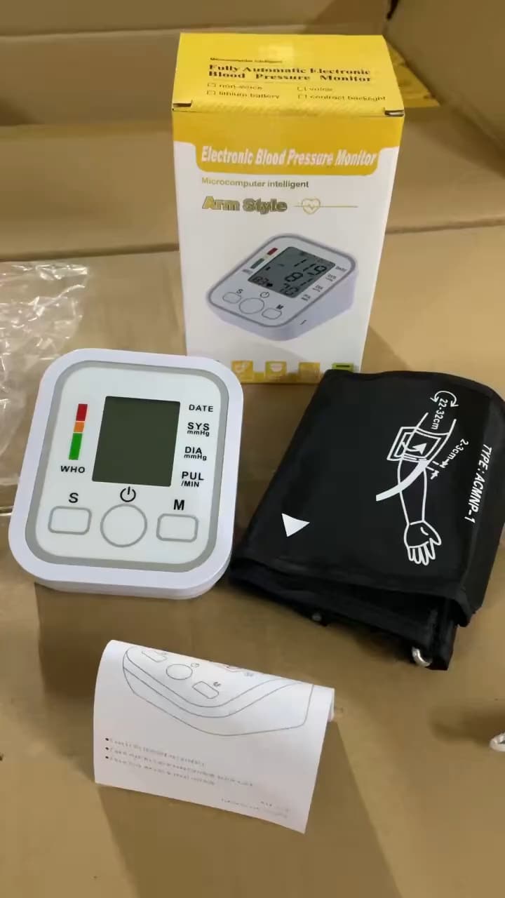 Digital Arm Blood Pulse Pressure Monitor Electric Tonometer Meter Health Care 99 Memory Sets Household Sphygmomanometer