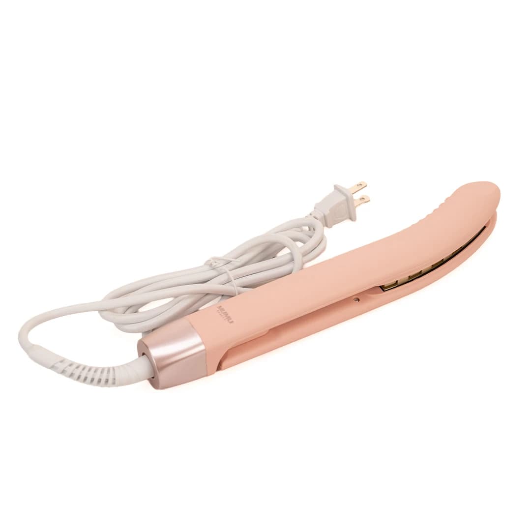 MUMUSO Arc-Shaped Volumizing Curling Iron (Pink/US Plug)