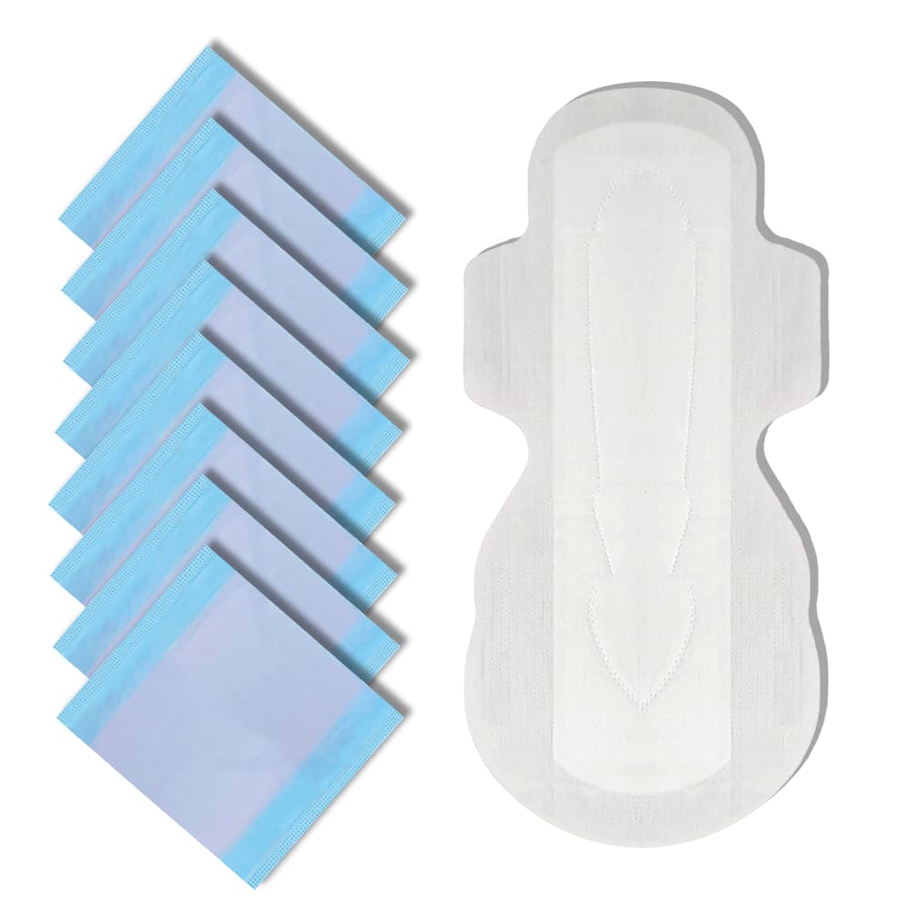 Queen Glory Sanitary Napkin-Wings System - Ultra Thin - 330 MM - 100% Cotton - Single Pack - 8 Pads