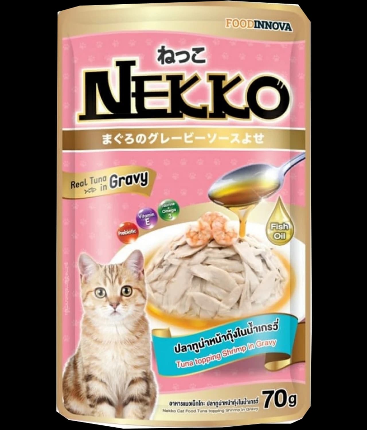 Nekko Tuna Topping Shrimp & Scalop in Gravy - 70g