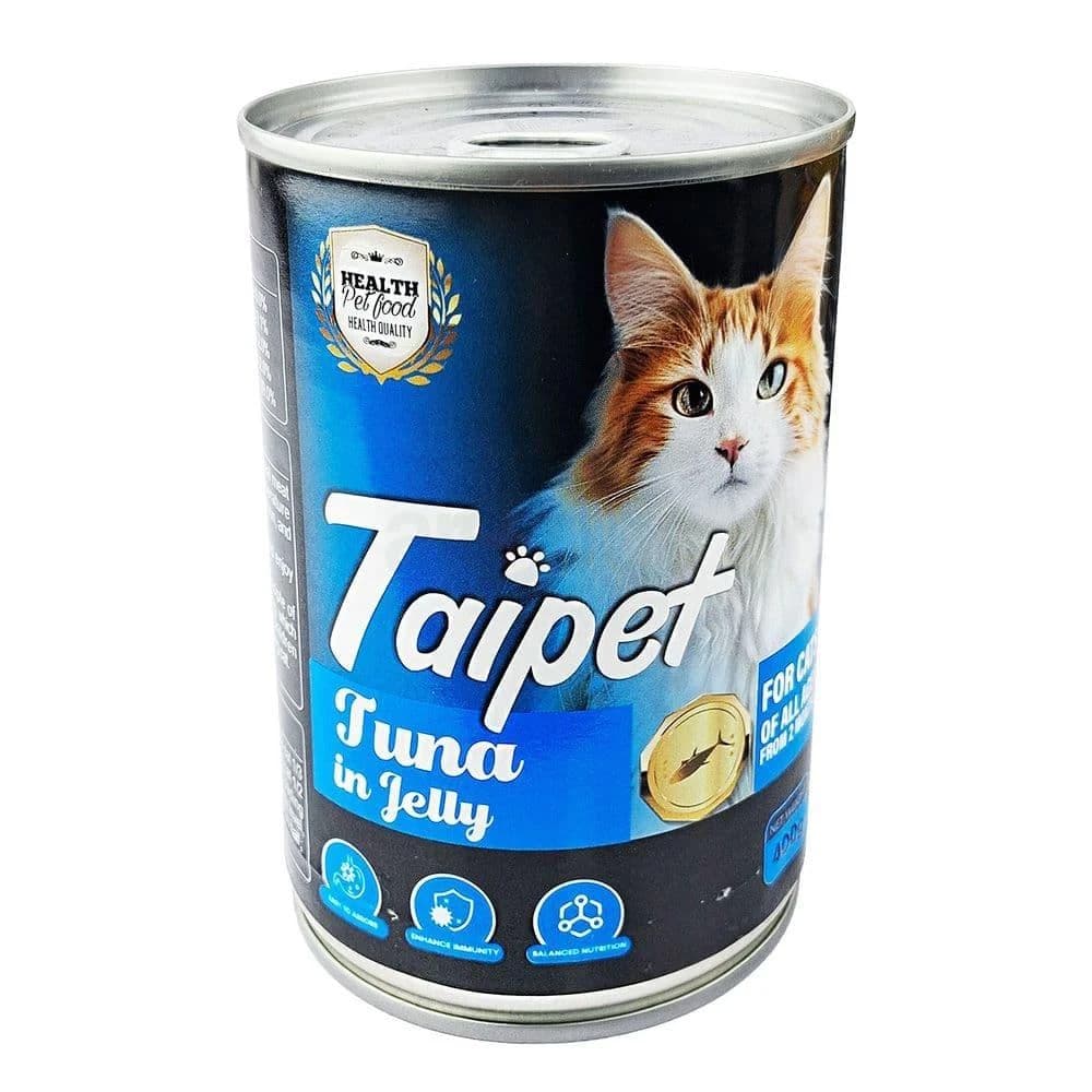 Taipet Cat Food Can Tuna In Jelly 400gm