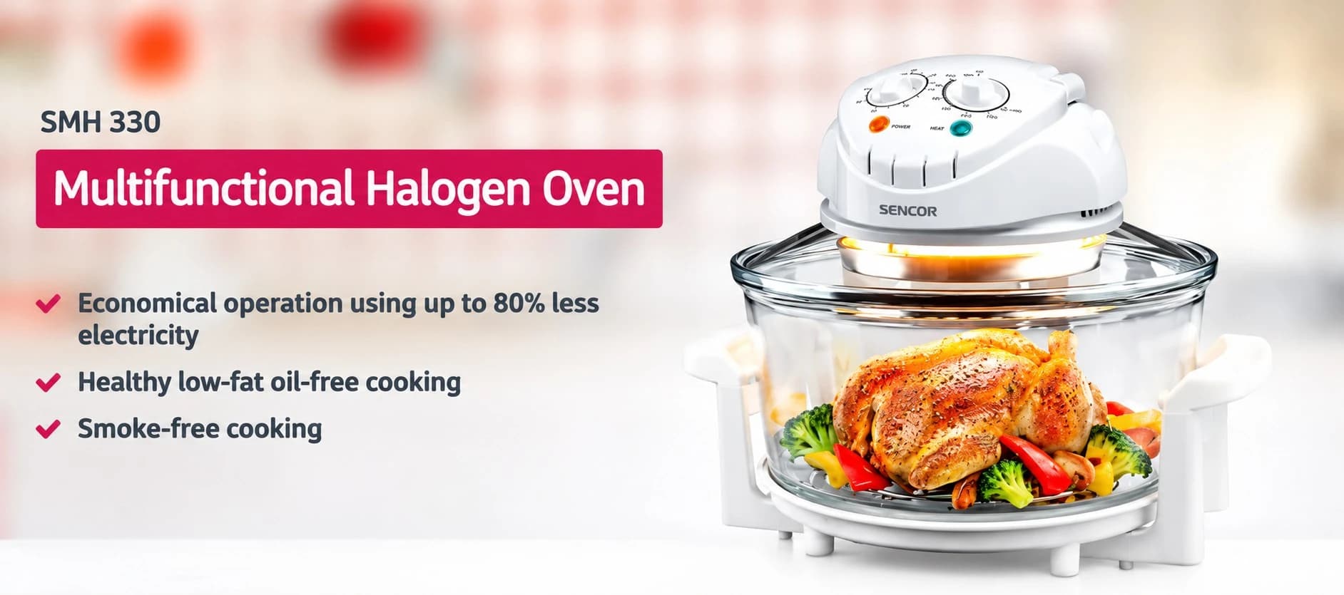 Sencor 12L Multi-Functional Halogen Oven (SMH-330)