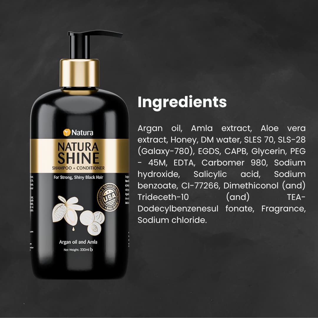 Natura Shine Shampoo + Conditioner 330ml