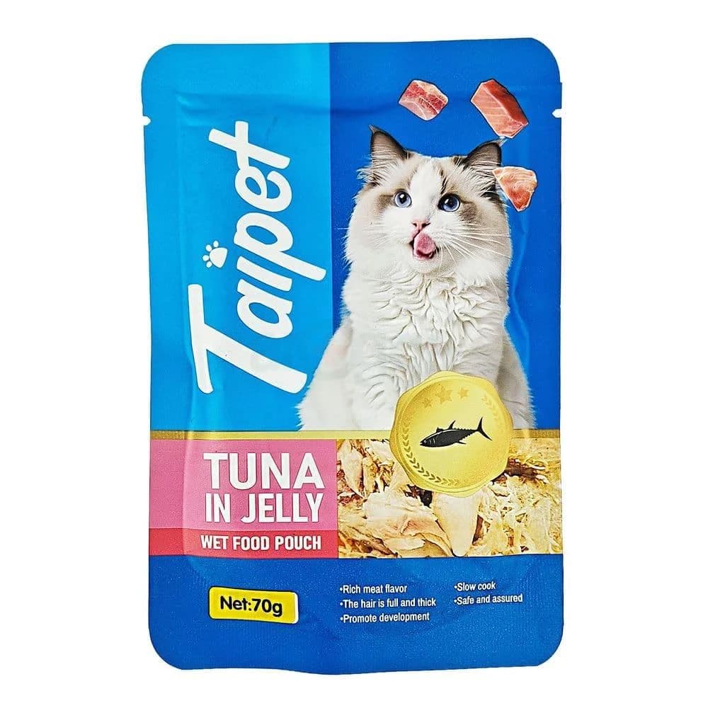Taipet Cat Food Pouch Tuna In Jelly 70gm