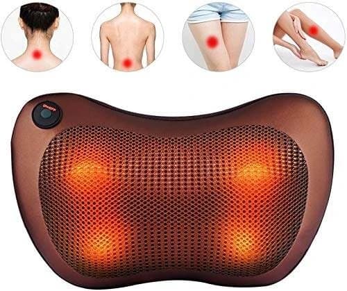 Infrared Body Massage For Anti Stress Pain Relief with Relaxing Rolling Balls Massage With Vibration, Massage for Neck, Back, Shoulder, Pillow Massager For Office, Car, Full Body Massager