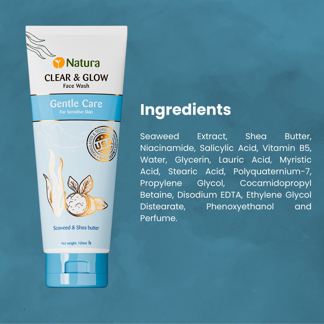 Natura Repair Shampoo 330ml + Natura Gentle Care Face Wash 100ml (Combo)