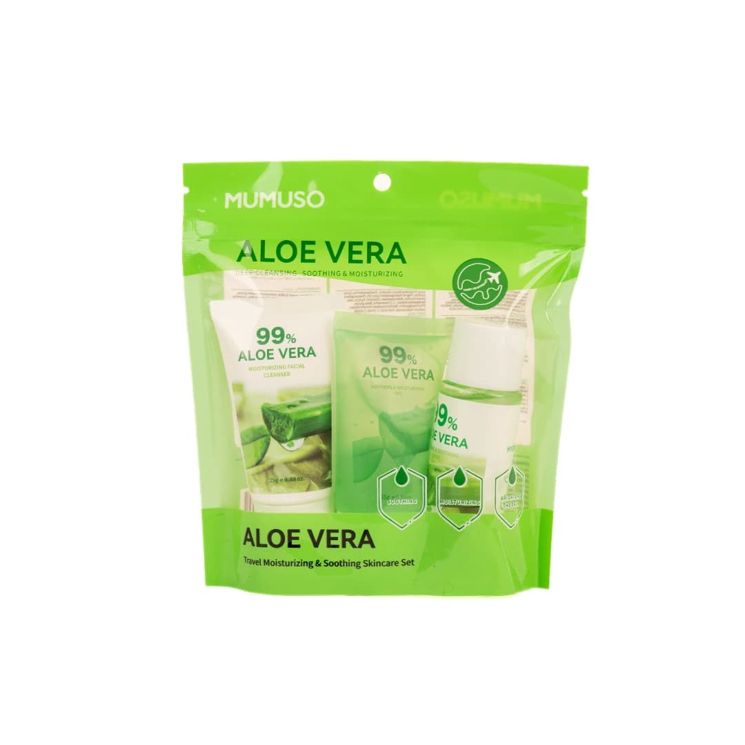 MUMUSO Travel Moisturizing & Soothing Skincare Set (Aloe Vera)